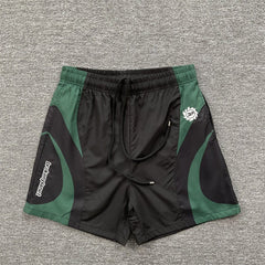 Broken Planet Embroidered Color Block Casual Shorts