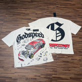 GODSPEED Vintage Car Graphic Loose Cotton Tee