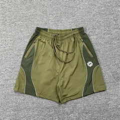 Broken Planet Geometric Spliced Nylon Sport Shorts