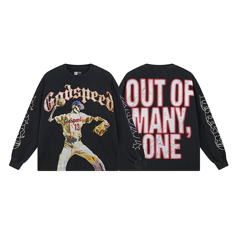 Godspeed Hip Hop Vintage Rock Heavyweight Long Sleeve
