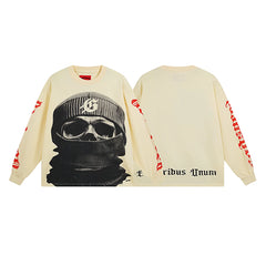 GODSPEED Vintage Rose Print Loose Long Sleeve Tee