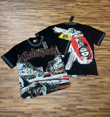GODSPEED Vintage Washed Graphic Loose Short Sleeve Tee