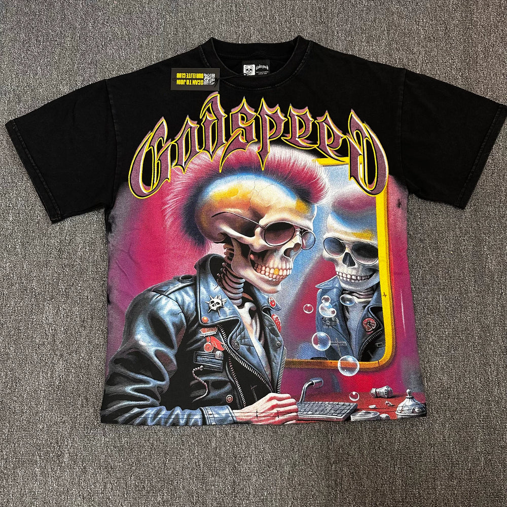 GODSPEED Vintage Washed Star Wars Rhinestone Graphic Tee