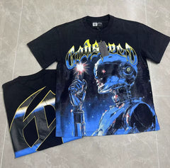 GODSPEED Vintage Washed Graphic Loose Short Sleeve Tee