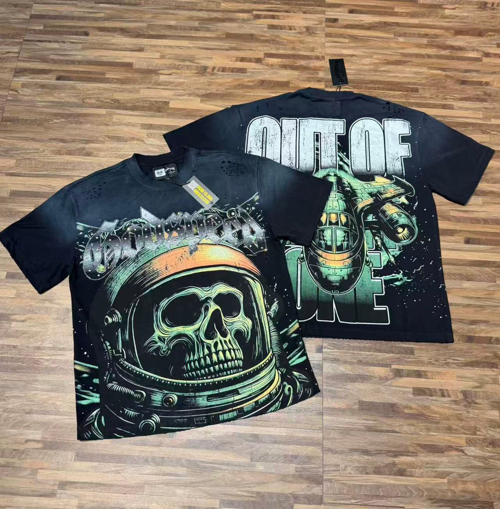 GODSPEED Vintage Washed Graphic Loose Short Sleeve Tee