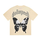 GODSPEED Vintage Skull Rider Loose Cotton Graphic Tee