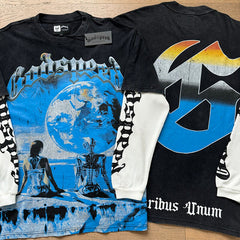 GODSPEED Vintage Washed Layered Graphic Long Sleeve Tee