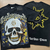 GODSPEED Vintage Skull Rider Loose Cotton Graphic Tee