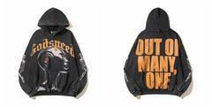 Godspeed Hip Hop Vintage High Street Printed Hoodie