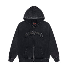 Godspeed High Street Studded Zip Up Hoodie