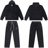 GODSPEED Vintage Washed Beaded Hoodie Sweatpants Set