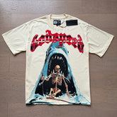 GODSPEED Vintage Skull Rider Loose Cotton Graphic Tee