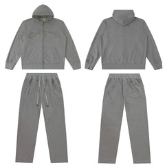 GODSPEED Vintage Washed Beaded Hoodie Sweatpants Set