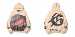 Godspeed Hip Hop Vintage High Street Printed Hoodie