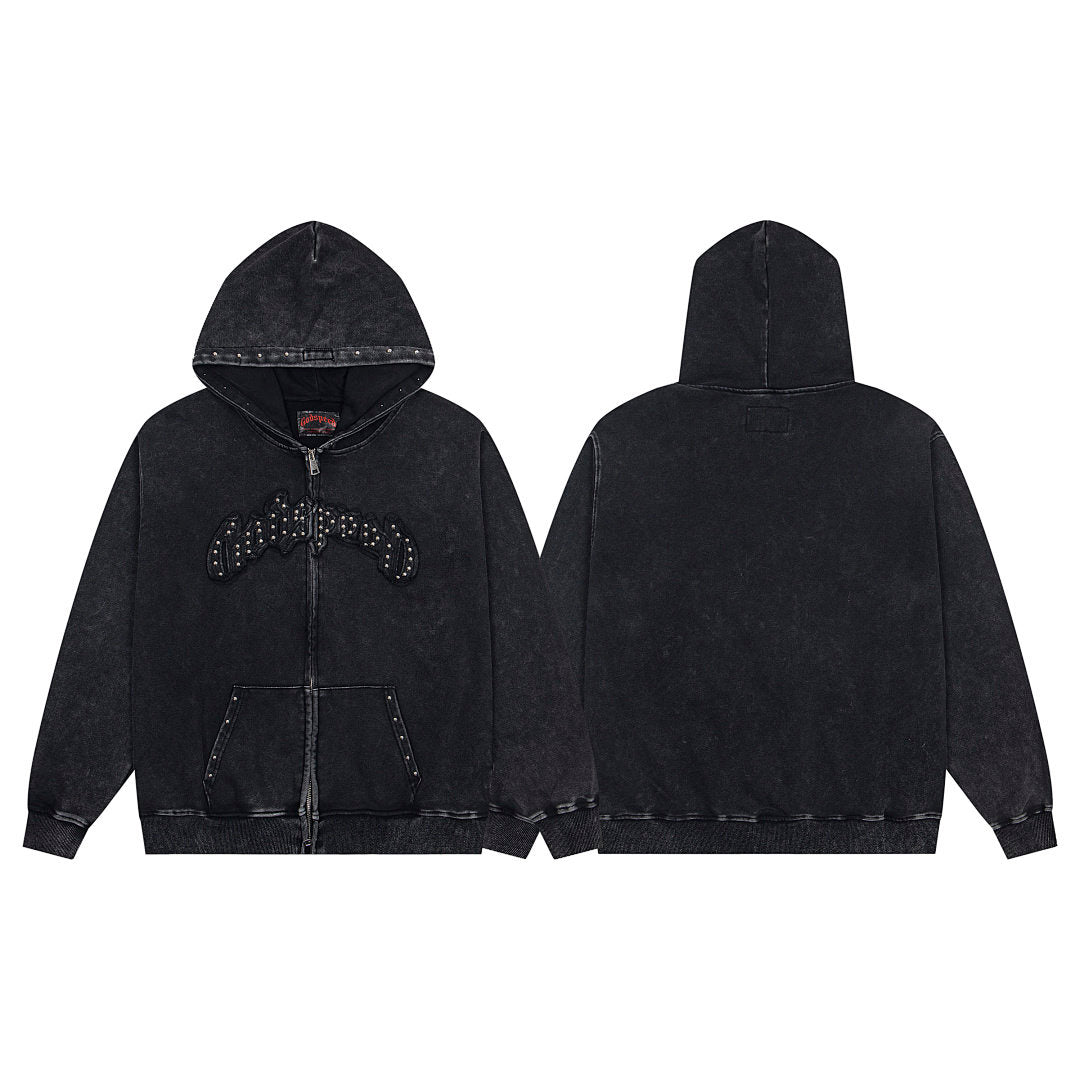 Godspeed High Street Studded Zip Up Hoodie