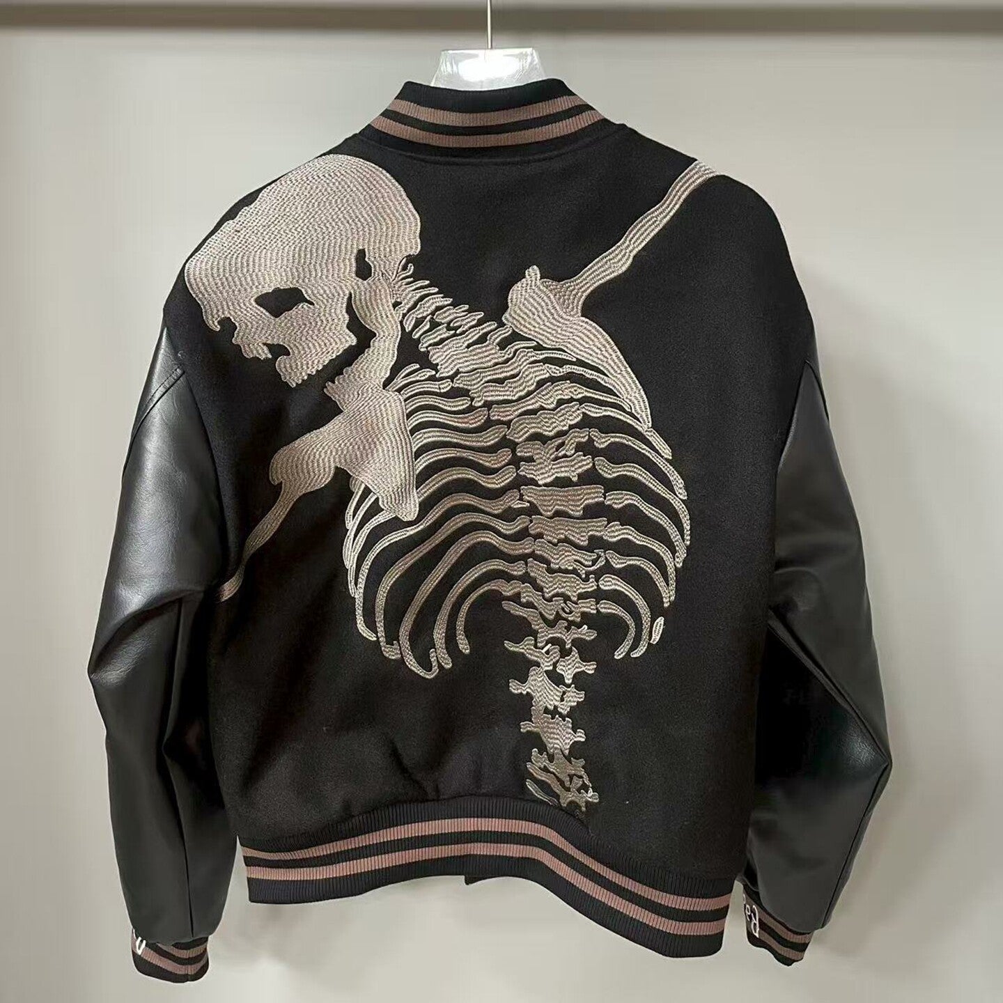 GODSPEED Vintage Chenille Embroidered Fleece Varsity Jacket