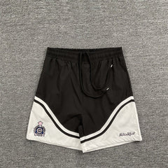 Broken Planet Embroidered Color Block Basketball Shorts