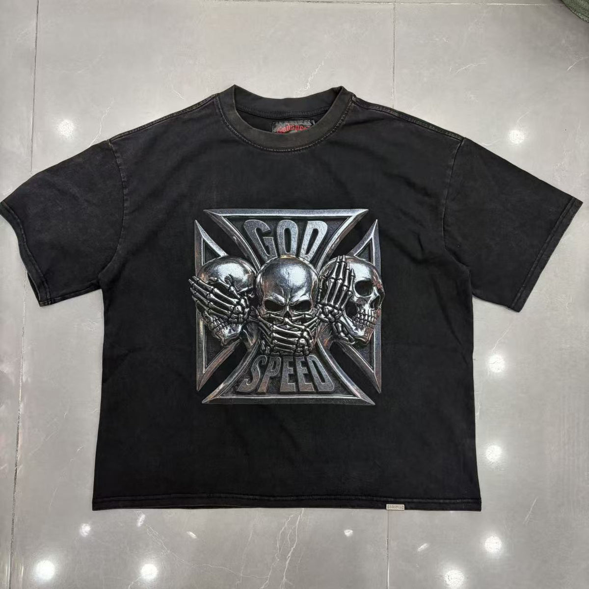 Godspeed Omerta Tee Black