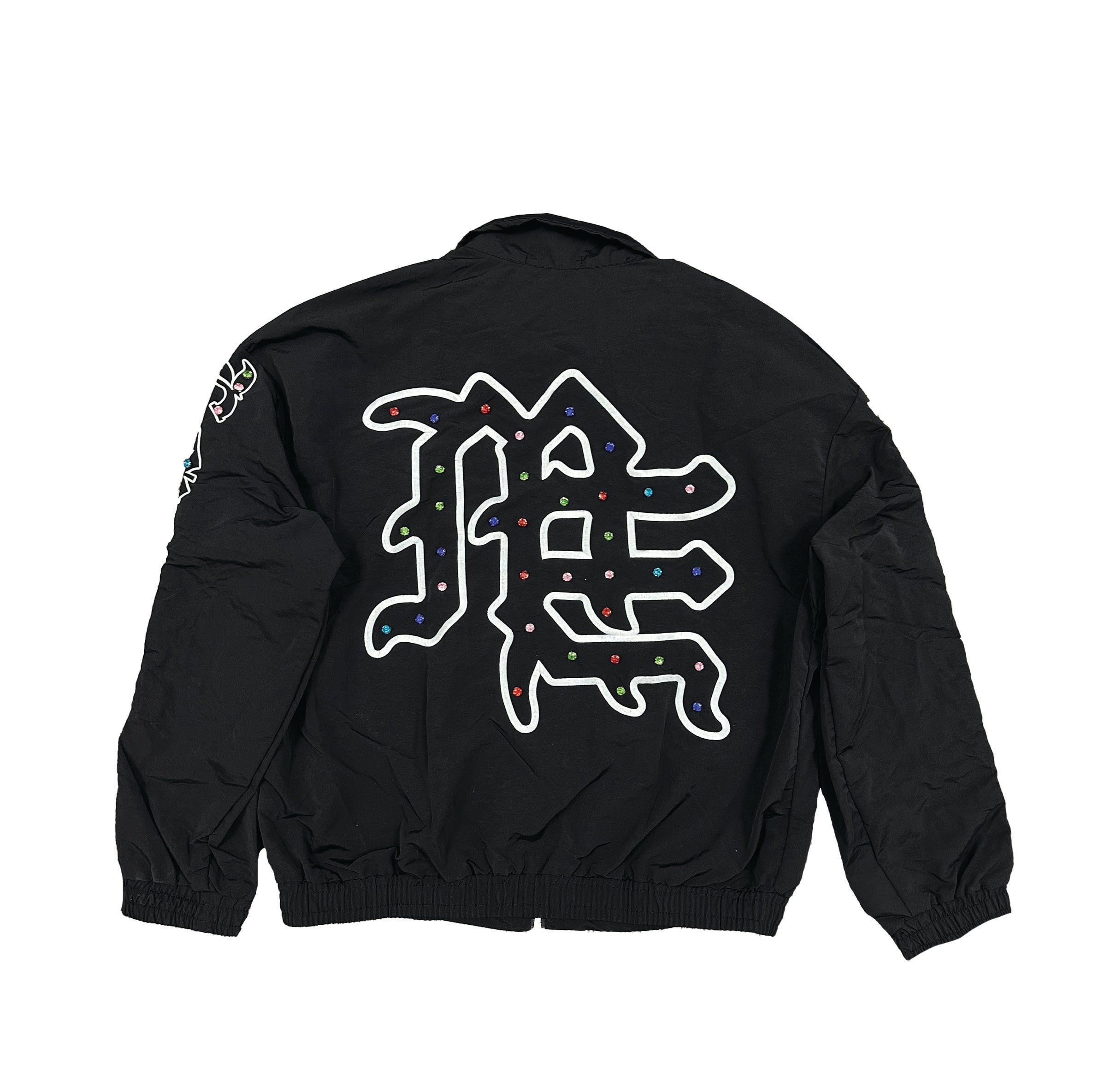 MIXED EMOTION “ME” Rhinestone Nylon Jacket