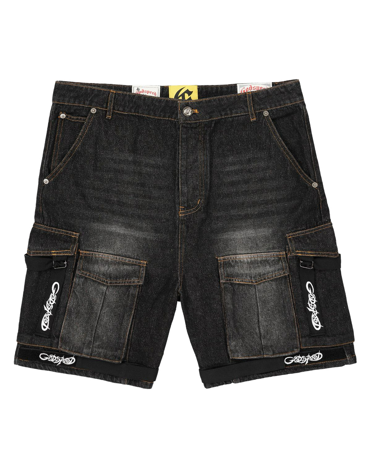 Godspeed Utility Denim Shorts Black