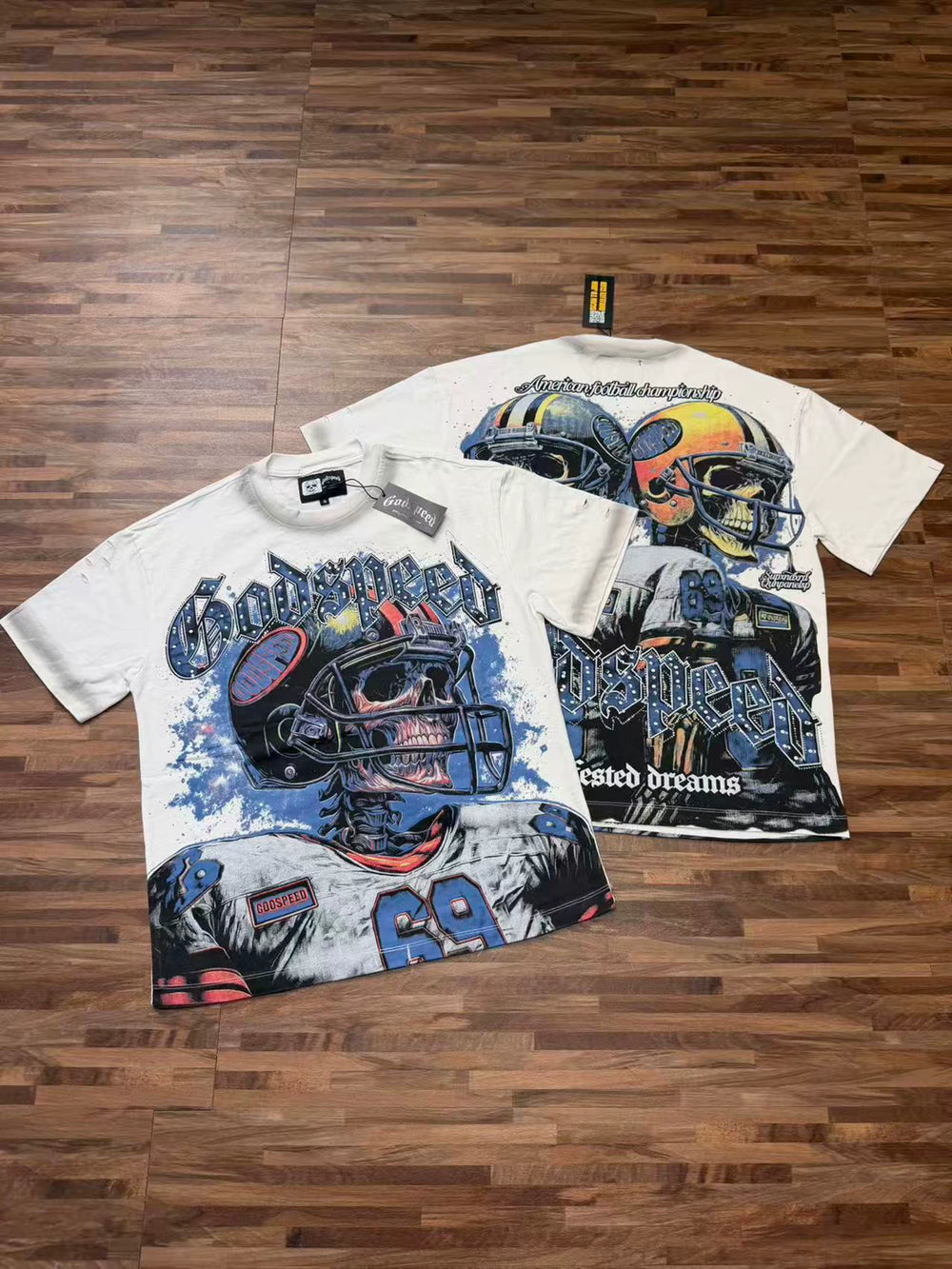 GODSPEED Vintage Washed Graphic Loose Short Sleeve Tee