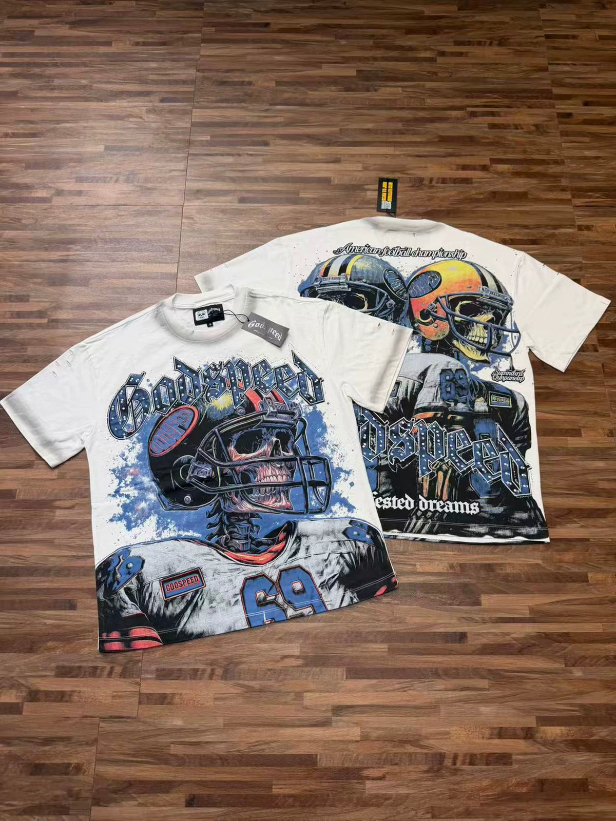 GODSPEED Vintage Washed Graphic Loose Short Sleeve Tee