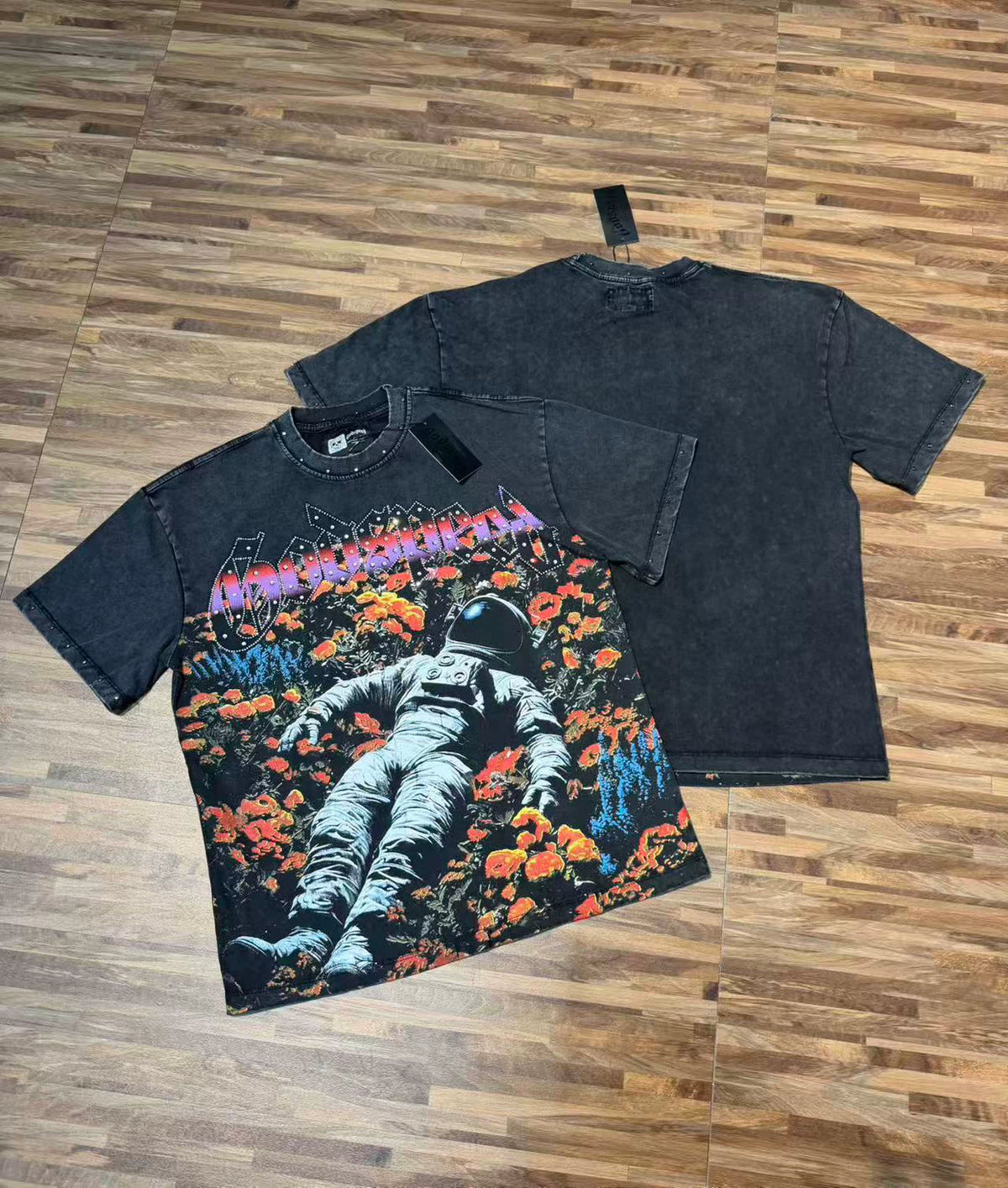 GODSPEED Vintage Washed Graphic Loose Short Sleeve Tee