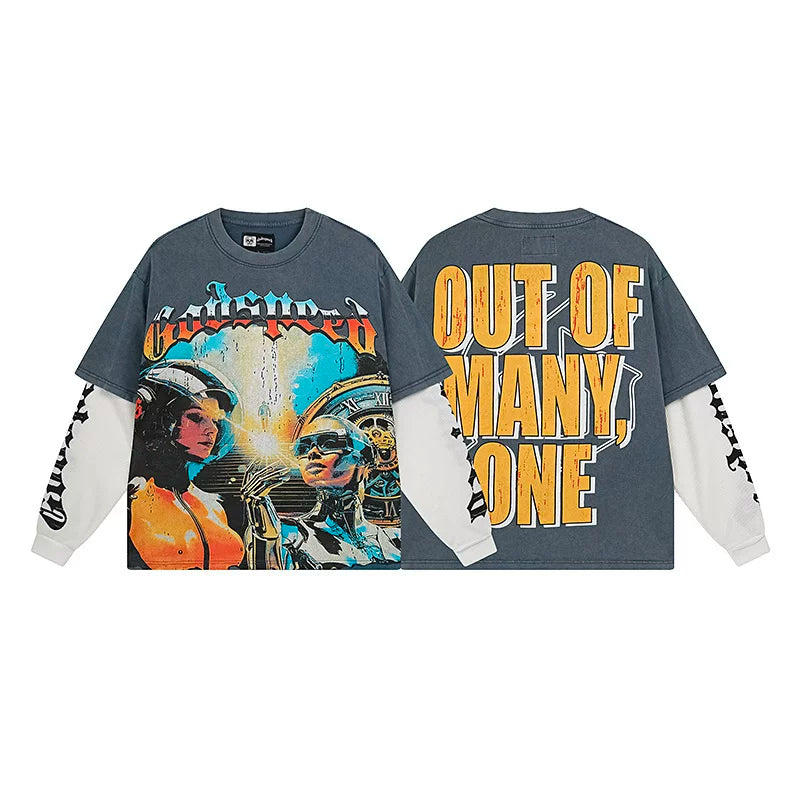Godspeed Hip Hop Vintage Rock Heavyweight Long Sleeve
