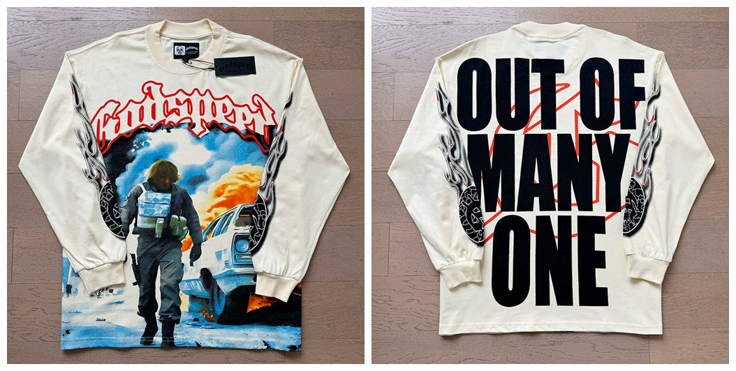 Godspeed Hip Hop Vintage Rock Heavyweight Long Sleeve