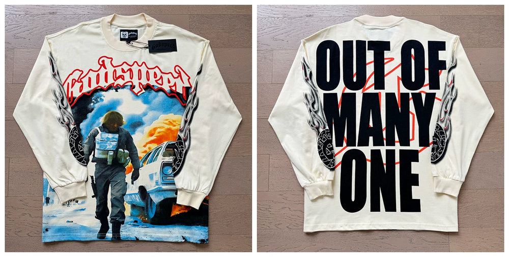 Godspeed Hip Hop Vintage Rock Heavyweight Long Sleeve