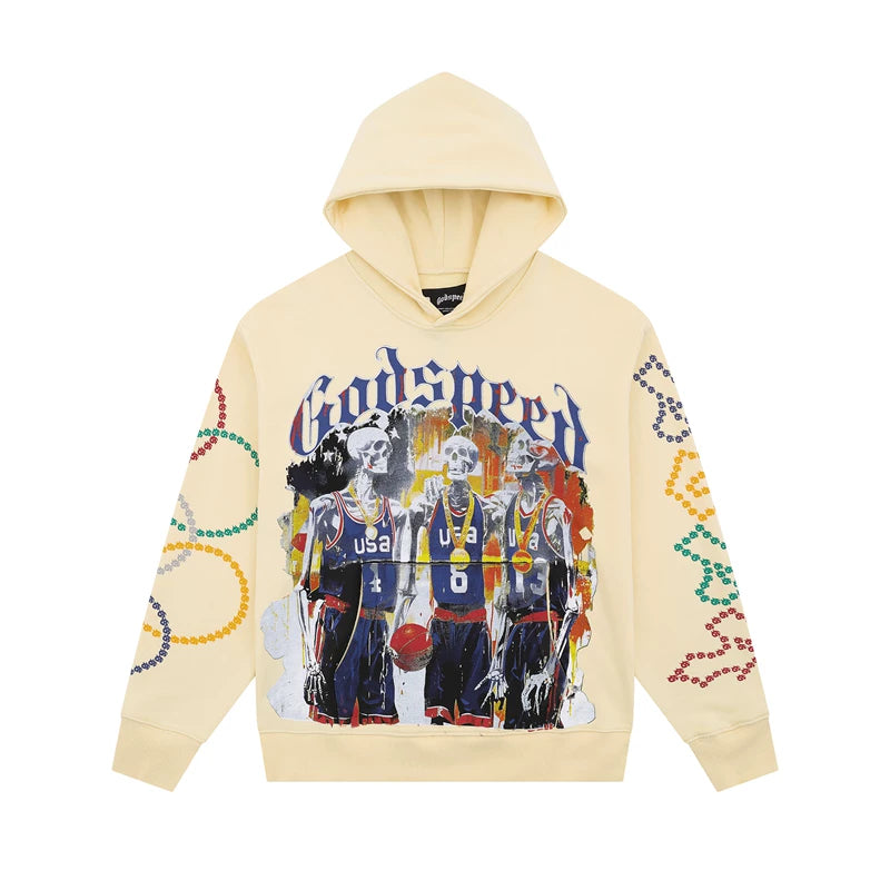 Godspeed Hip Hop High Street Printed Hoodie