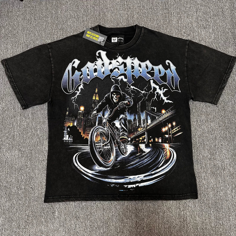 GODSPEED Vintage Washed Star Wars Rhinestone Graphic Tee