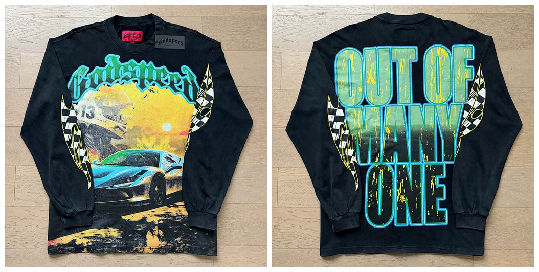 Godspeed Hip Hop Vintage Rock Heavyweight Long Sleeve
