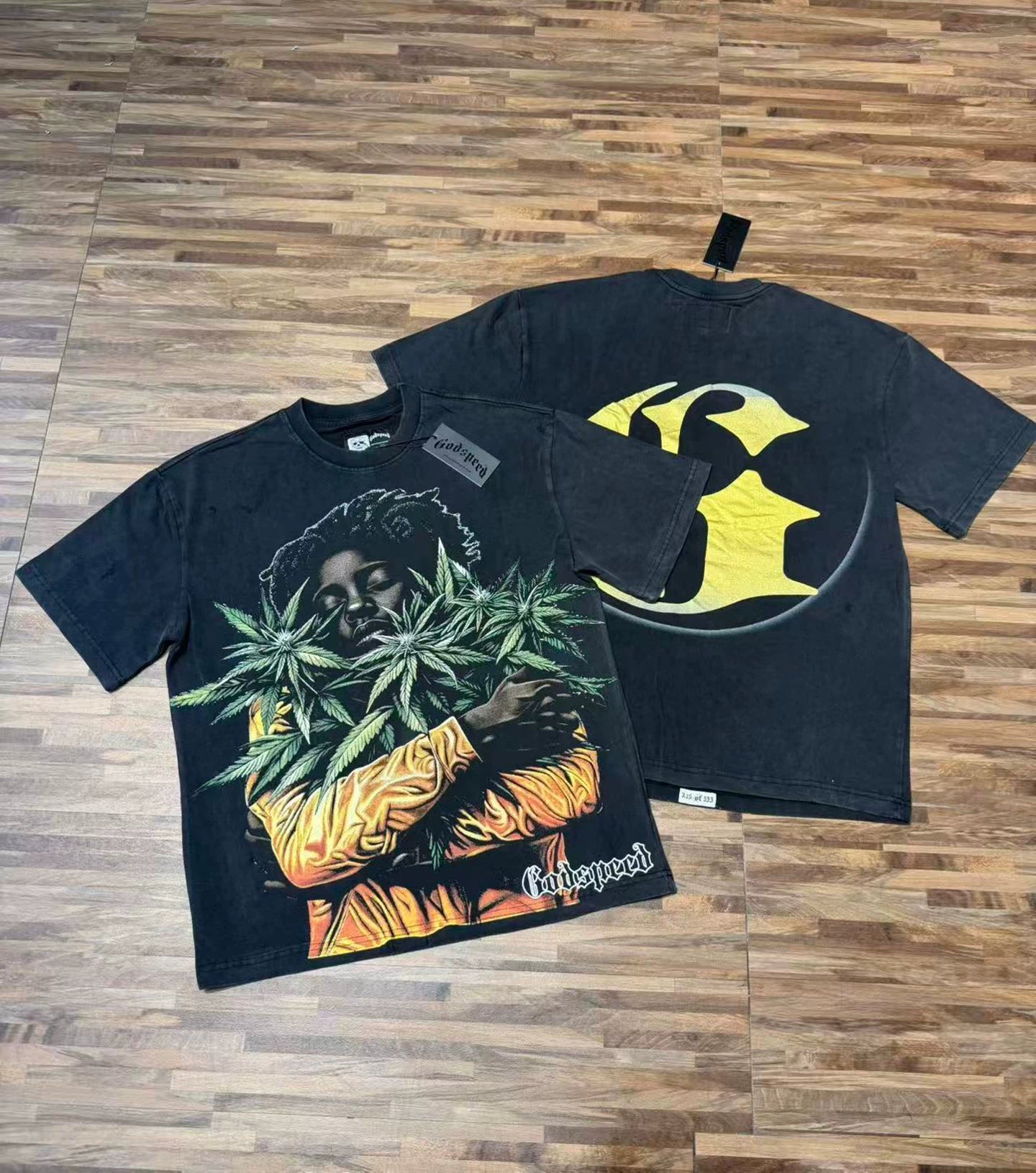 GODSPEED Vintage Washed Graphic Loose Short Sleeve Tee