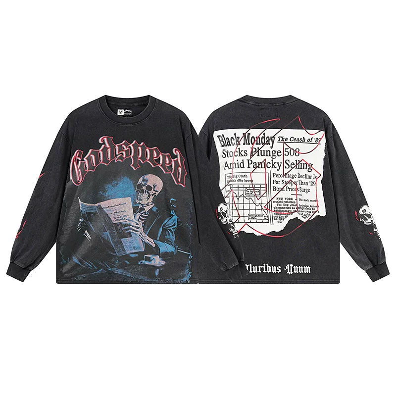 Godspeed Hip Hop Vintage Rock Heavyweight Long Sleeve
