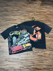 GODSPEED Vintage Washed Graphic Loose Short Sleeve Tee