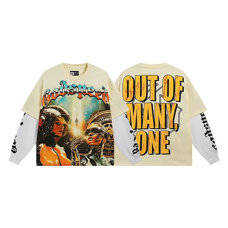 Godspeed Hip Hop Vintage Rock Heavyweight Long Sleeve