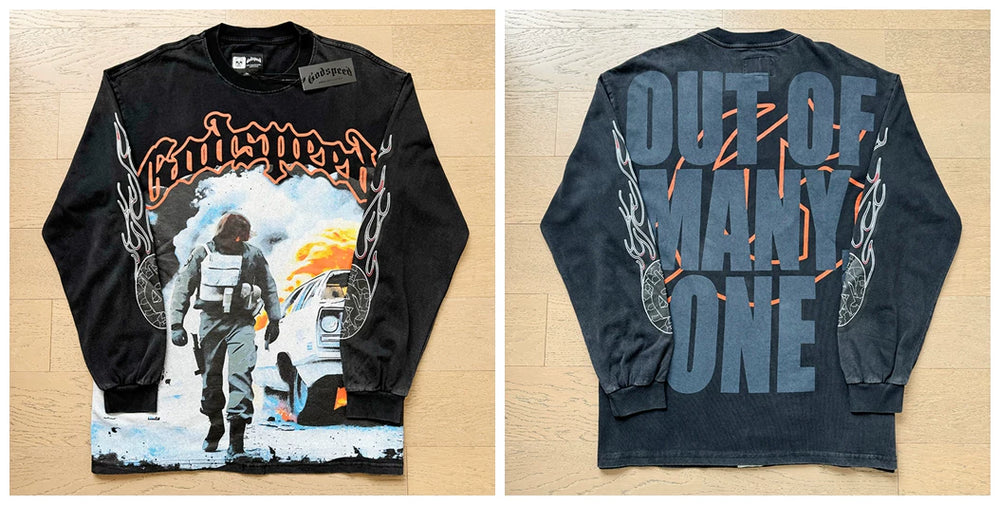 Godspeed Hip Hop Vintage Rock Heavyweight Long Sleeve