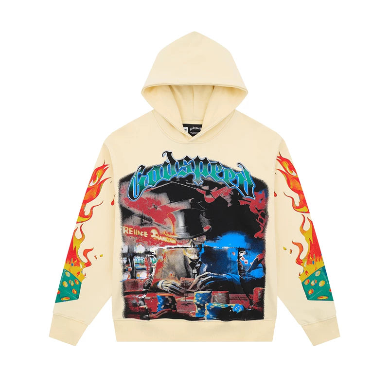 Godspeed Hip Hop High Street Printed Hoodie