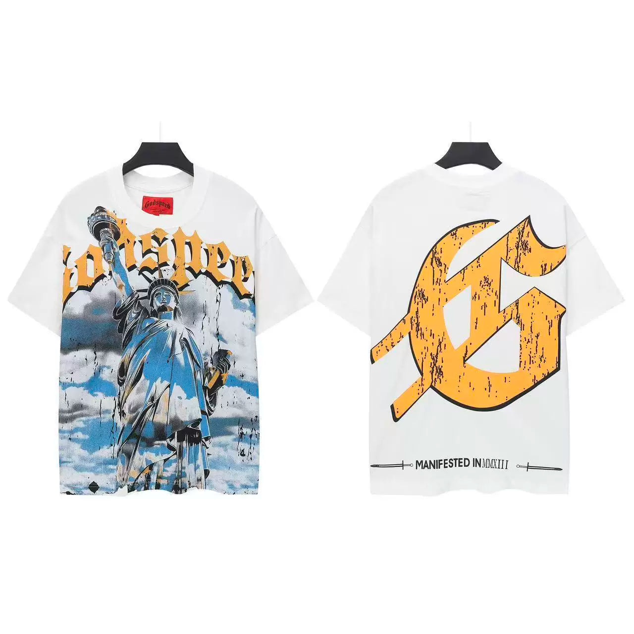 GODSPEED Vintage Washed Graphic Loose Short Sleeve Tee