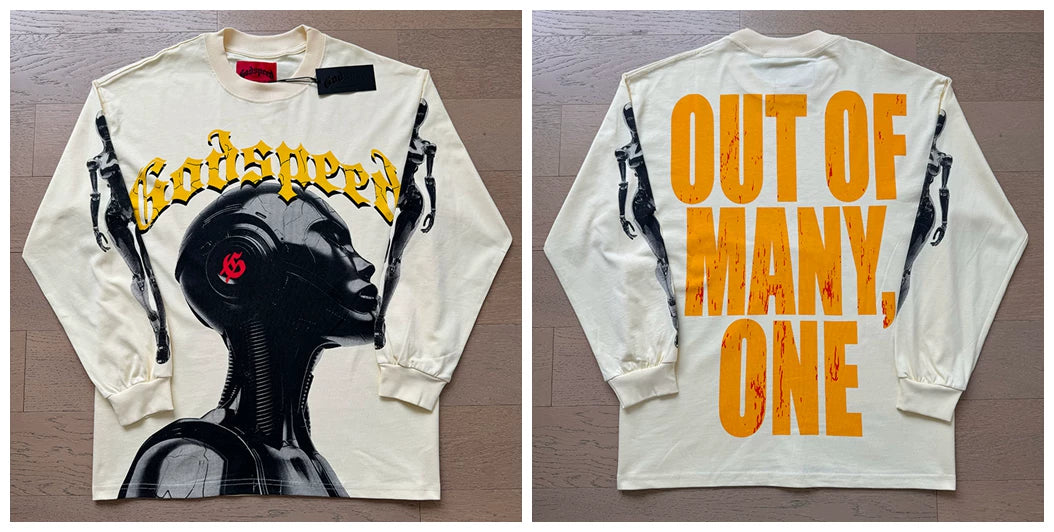 Godspeed Hip Hop Vintage Rock Heavyweight Long Sleeve