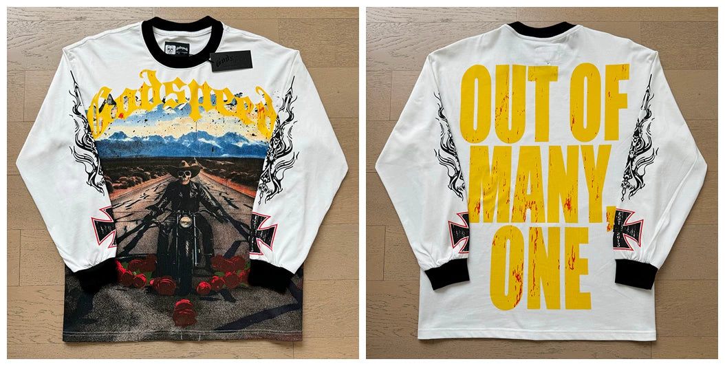 Godspeed Hip Hop Vintage Rock Heavyweight Long Sleeve