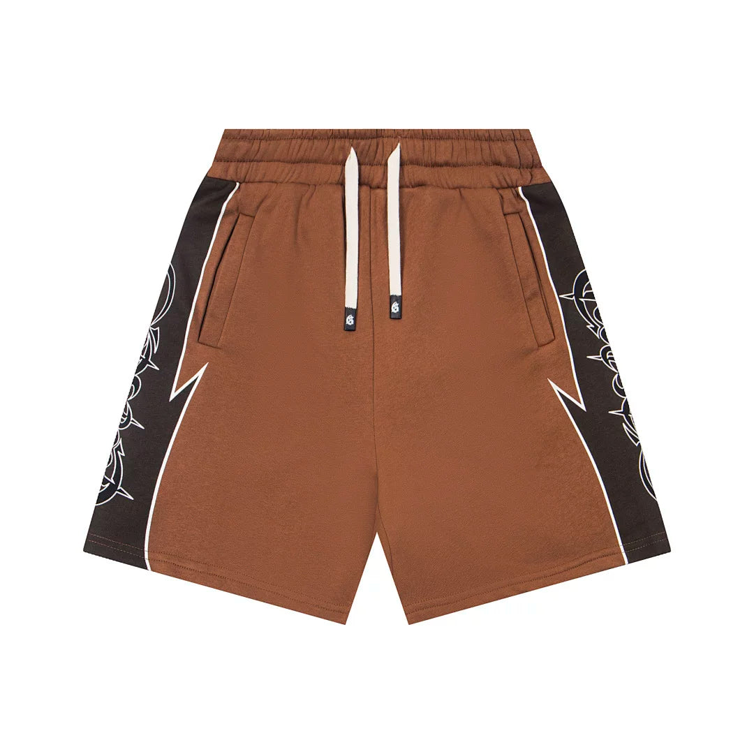 Godspeed High Street Color Block Printed Shorts