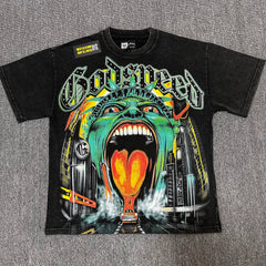 GODSPEED Vintage Washed Star Wars Rhinestone Graphic Tee