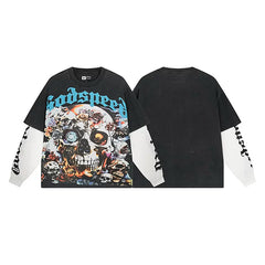 Godspeed Hip Hop Vintage Rock Heavyweight Long Sleeve