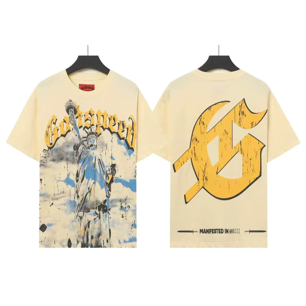 GODSPEED Vintage Washed Graphic Loose Short Sleeve Tee