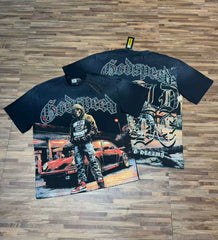 GODSPEED Vintage Washed Graphic Loose Short Sleeve Tee