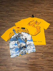 GODSPEED Vintage Washed Graphic Loose Short Sleeve Tee