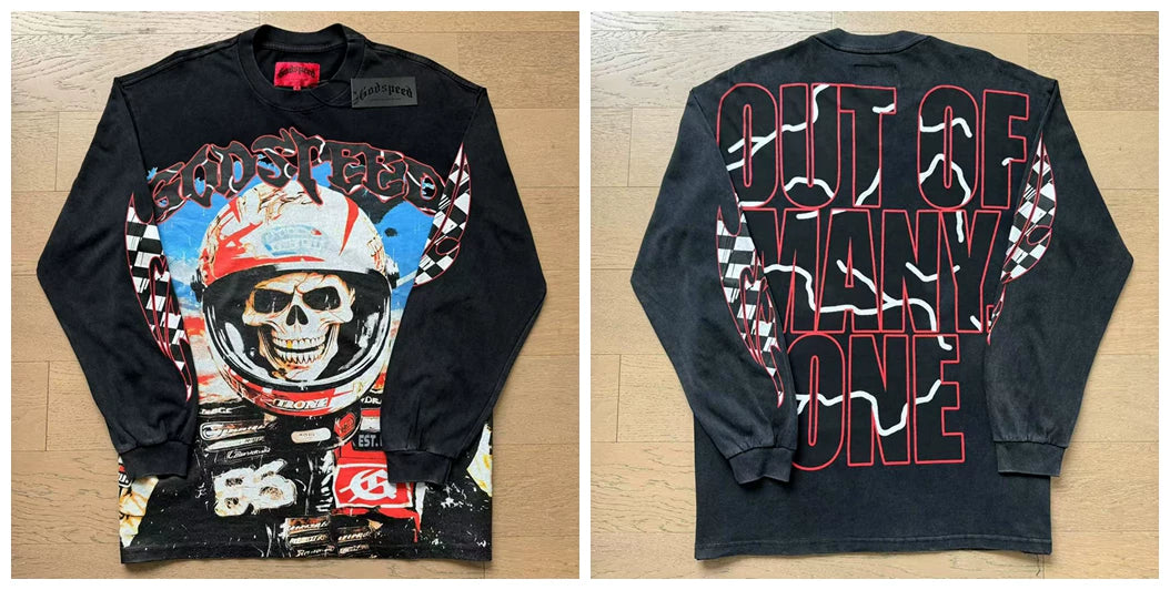 Godspeed Hip Hop Vintage Rock Heavyweight Long Sleeve