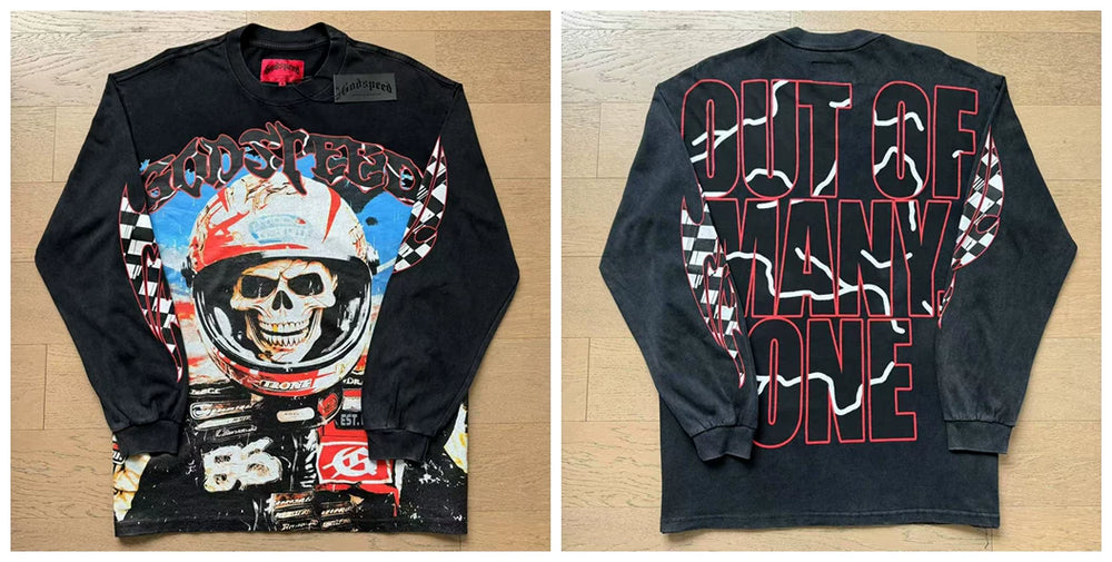 Godspeed Hip Hop Vintage Rock Heavyweight Long Sleeve